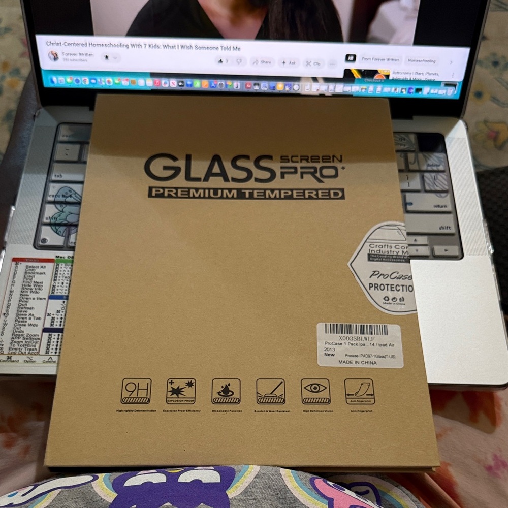 Glass Pro Premium Tempered Screen Protector for IPad 5th gen 6th gen 9.7”